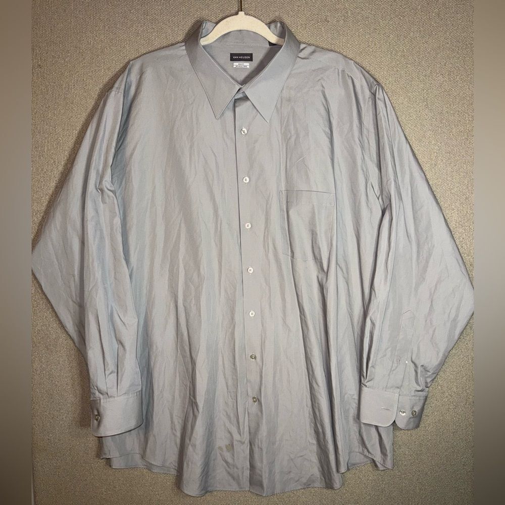 Van Heusen size 19 Light Gray Dress Shirt